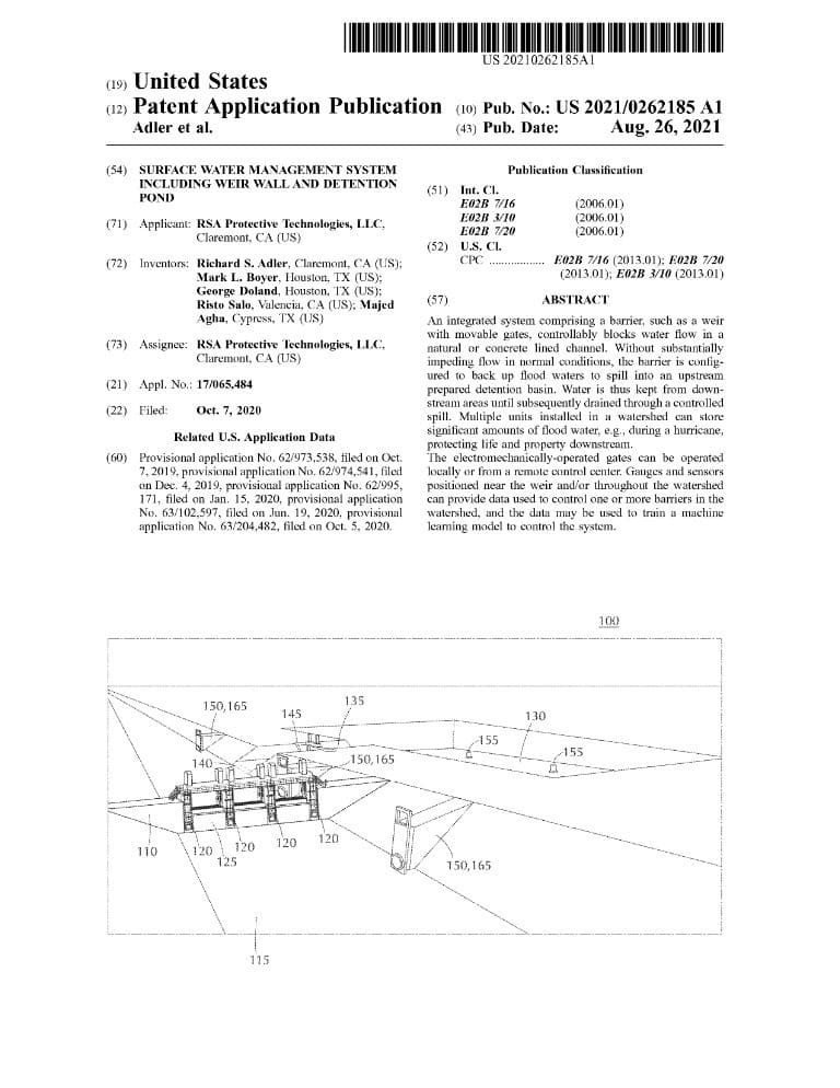 Patent US 2021-0262185 A1 thumb